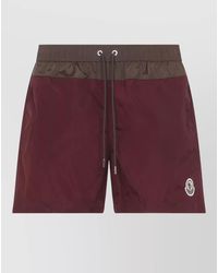 Moncler - Polyamide Swim Shorts Contrast Insert Detail - Lyst