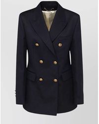 Golden Goose - Wool Blend Double-Breasted Coat - Lyst