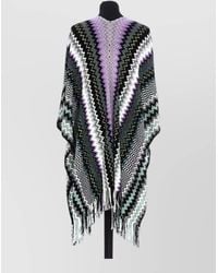 Missoni - Wool Knit Poncho - Lyst