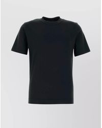 Fedeli - Crew Neck Short Sleeves Cotton T-Shirt - Lyst