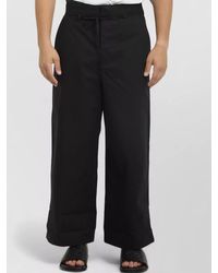 Jacquemus - Marin Trousers Wide Leg Cotton Belt - Lyst