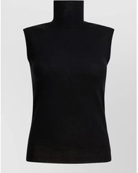 Sportmax - Sleeveless Top Ribbed Neck Stretch Knit - Lyst