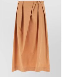 Dries Van Noten - Cotton Pleated Skirt - Lyst