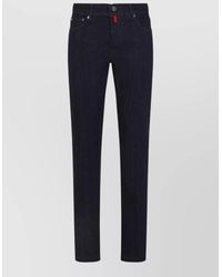 Kiton - Denim Five Pocket Jeans Contrast Stitching - Lyst