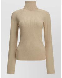 Moncler - Virgin Wool Logo Turtleneck Sweater - Lyst