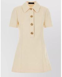 Gucci - Wool Short-Sleeve Mini Dress - Lyst