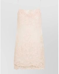 Ermanno Scervino - Silk Embroidered Mini Dress - Lyst