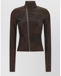 Rick Owens - Gary Coat Fitted Silhouette High Collar - Lyst