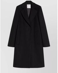 Sportmax - Virgin Wool Single Breasted Coat - Lyst