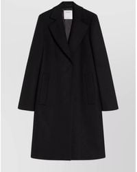Sportmax - Virgin Wool Single Breasted Coat - Lyst