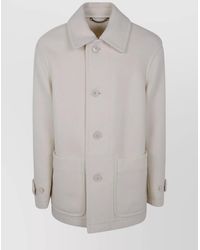 Dries Van Noten - Wool Midi Single Breasted Coat - Lyst