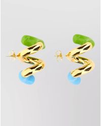 Sunnei - Double Twist Hoop Earrings Design - Lyst