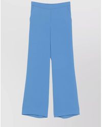 P.A.R.O.S.H. - High-Rise Wide-Leg Trousers Elasticated Waist - Lyst