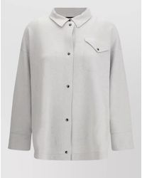 Fabiana Filippi - Knitwear Shirt Long Sleeves Collared Neck Pocket - Lyst