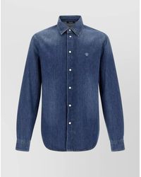 Versace - 'Medusa' Patch Shirt - Lyst