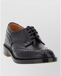 Tricker's - Leather Brogue Lace-Up Shoes - Lyst
