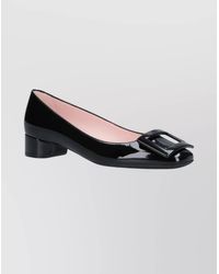 Roger Vivier - Ballerina Shoes With Square Buckle Detail - Lyst