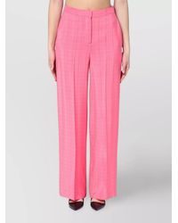 Semicouture - Viscose Wide-Leg Trousers - Lyst
