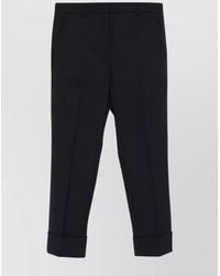 Incotex - Tapered Wool Cropped Trousers - Lyst