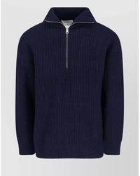 Closed - High Collar Ribbed Knit Sweater - Lyst