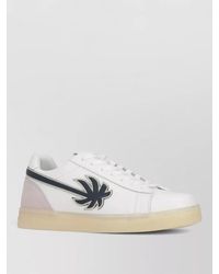 Palm Angels - Tennis Leather Sneakers Contrast Panel Sole - Lyst