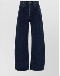 Agolde - Wide-Leg Jeans With Belt Loops And Five-Pocket Style - Lyst