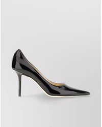 Jimmy Choo - Patent Leather Pointed-Toe Stiletto Pumps - Lyst