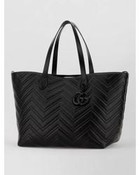 Gucci - Gg Marmont Large Leather Tote Shopping Bag - Lyst