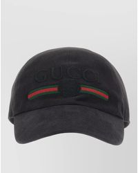 Gucci - Cotton Baseball Cap Curved Brim Design - Lyst