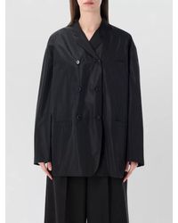 Prada - Double Breasted Taffeta Tailored Jacket - Lyst