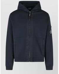 C.P. Company - Cotton Hooded Sweatshirt Arm Pocket Design - Lyst