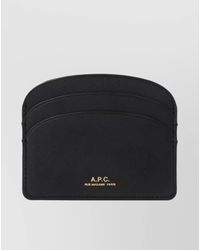 A.P.C. - Leather Card Holder - Lyst