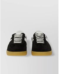 MSGM - Suede Leather Retro Low-Top Sneakers - Lyst
