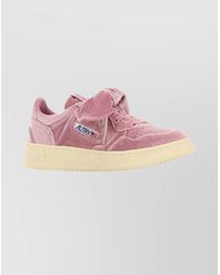 Autry - Velvet Low Top Sneakers - Lyst