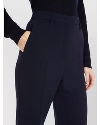 Max Mara - Wide Leg High Waist Trousers With Pockets - Lyst