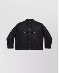 Balenciaga - Denim Jacket Deconstructed Design - Lyst