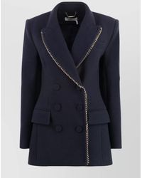 Chloé - Virgin Wool Double-Breasted Blazer - Lyst