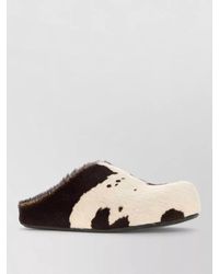 Marni - Calf Hair Printed Slippers - Lyst