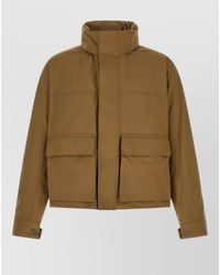Lemaire - Parka Short Length High Collar Pockets - Lyst