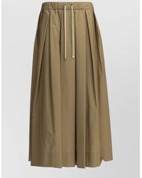 Max Mara - A Line Midi Skirt Pleated Design - Lyst