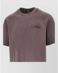 Jacquemus - Ribbed Crew Neck Regular Fit Shirt - Lyst