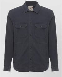 Woolrich - Cotton Linen Long-Sleeve Shirt Jacket - Lyst