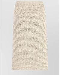 Bottega Veneta - Cotton Crochet Wrap Skirt - Lyst