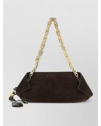 Ferragamo - Gancini Small Leather Clutch Bag - Lyst