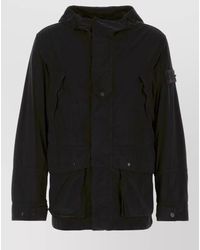 Stone Island - Nylon Parka Hooded Long Sleeves Front Pockets - Lyst