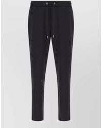 Moncler - Jogger Pants Logo Detail Elastic Waistband - Lyst