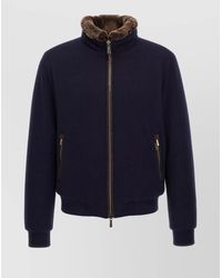 Moorer - Wool Cashmere Down Bomber Jacket - Lyst