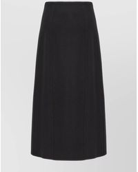 Ermanno Scervino - Virgin Wool Long Split Pencil Skirt - Lyst