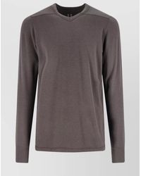 Rick Owens - Long Sleeve V-Neck Knit Sweater - Lyst