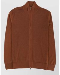 BOSS - Virgin Wool Zip Neck Jumper - Lyst